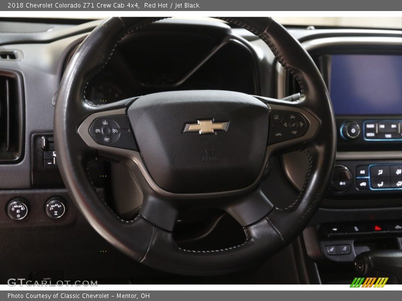 Red Hot / Jet Black 2018 Chevrolet Colorado Z71 Crew Cab 4x4