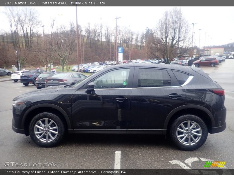 Jet Black Mica / Black 2023 Mazda CX-5 S Preferred AWD