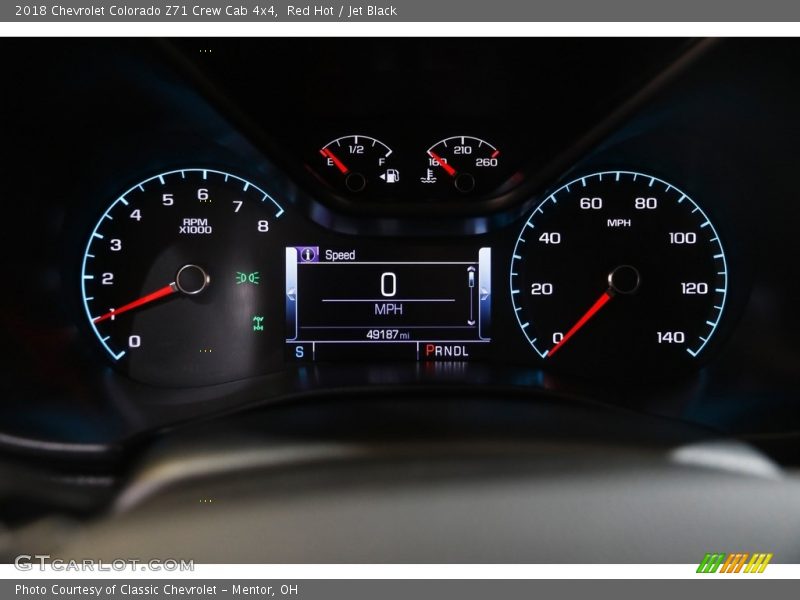 Red Hot / Jet Black 2018 Chevrolet Colorado Z71 Crew Cab 4x4