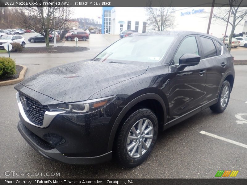 Jet Black Mica / Black 2023 Mazda CX-5 S Preferred AWD