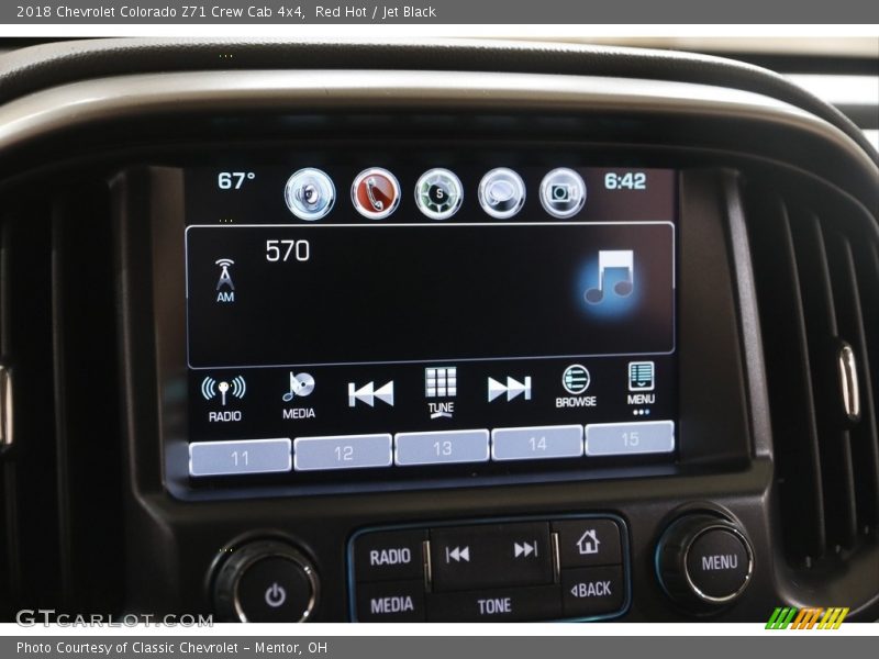 Red Hot / Jet Black 2018 Chevrolet Colorado Z71 Crew Cab 4x4