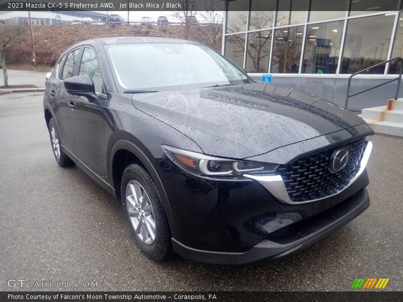 Jet Black Mica / Black 2023 Mazda CX-5 S Preferred AWD