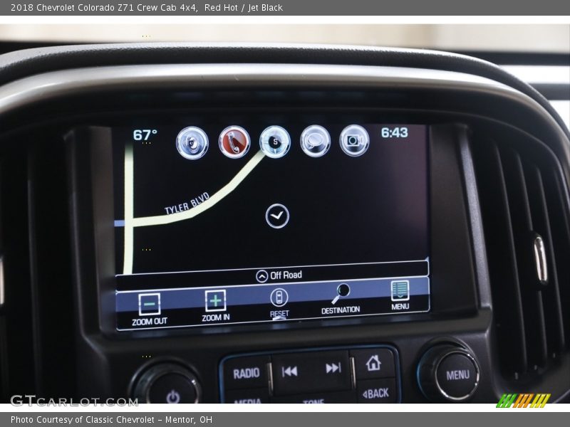 Red Hot / Jet Black 2018 Chevrolet Colorado Z71 Crew Cab 4x4