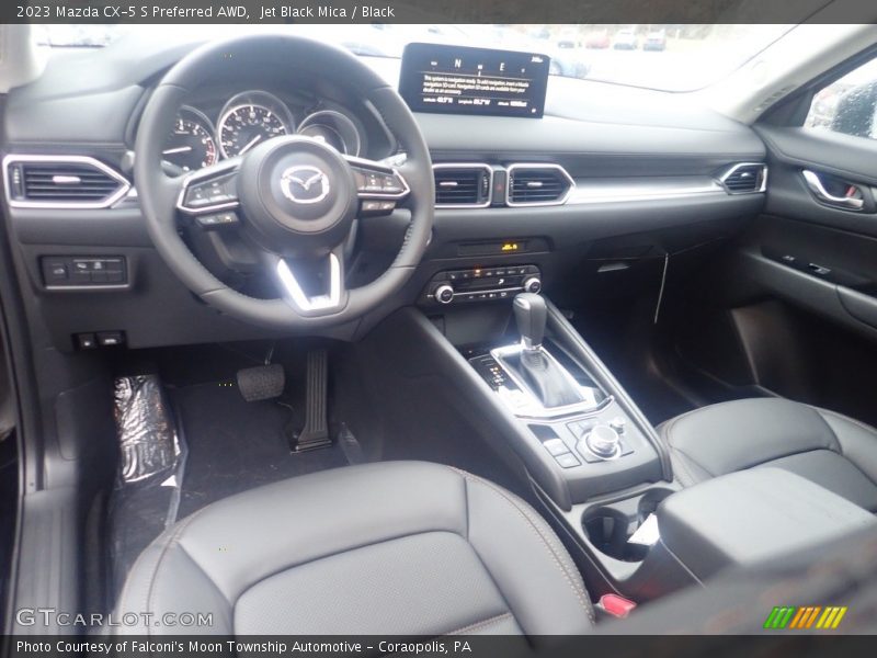Jet Black Mica / Black 2023 Mazda CX-5 S Preferred AWD