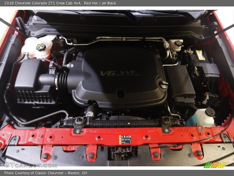 Red Hot / Jet Black 2018 Chevrolet Colorado Z71 Crew Cab 4x4