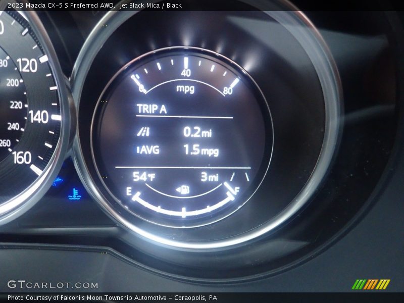 Jet Black Mica / Black 2023 Mazda CX-5 S Preferred AWD