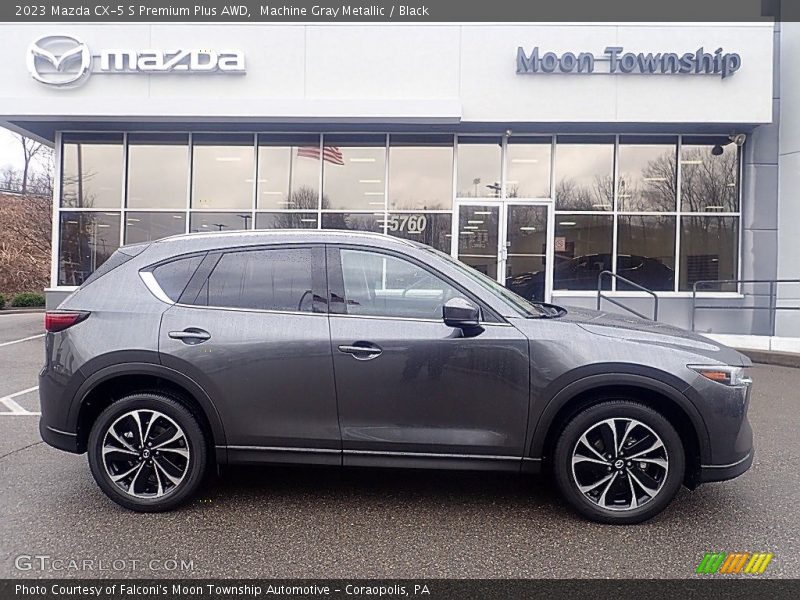 Machine Gray Metallic / Black 2023 Mazda CX-5 S Premium Plus AWD