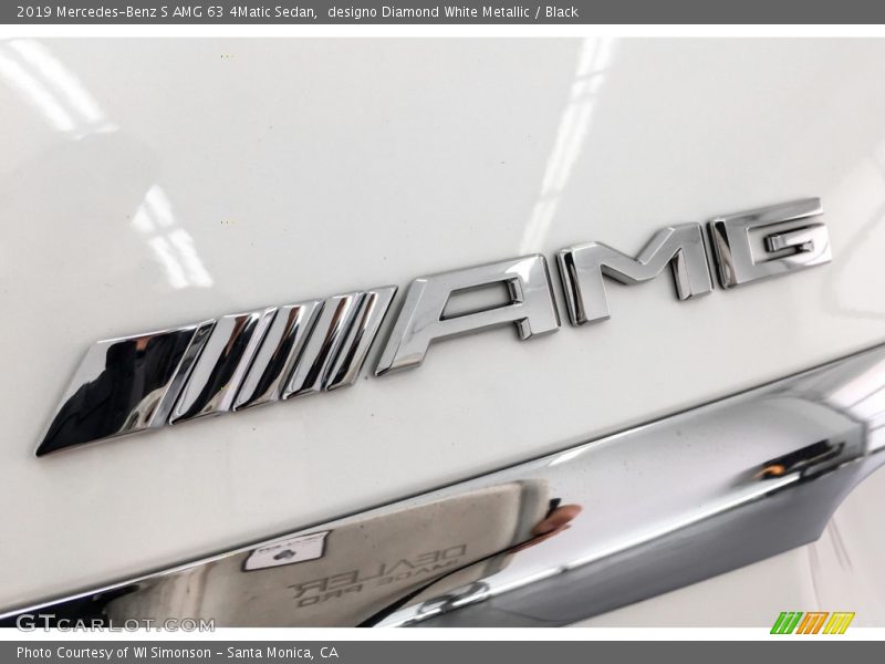 designo Diamond White Metallic / Black 2019 Mercedes-Benz S AMG 63 4Matic Sedan