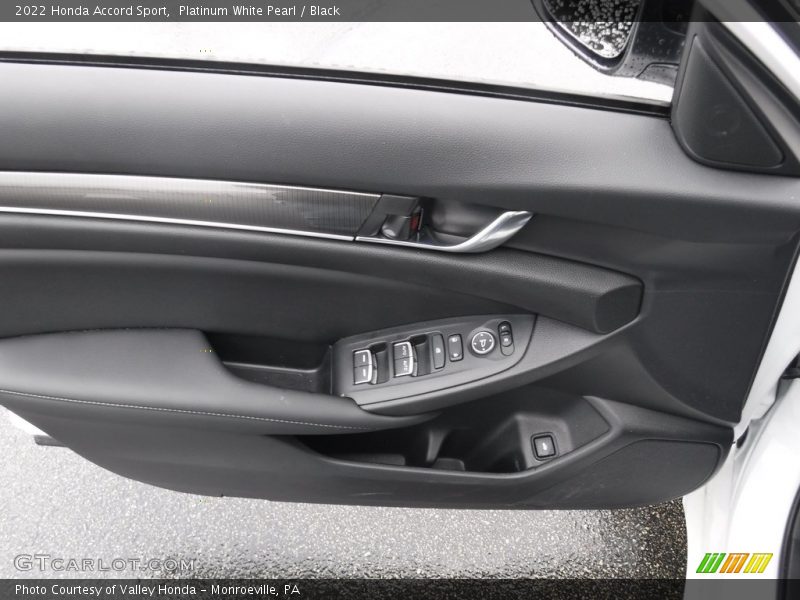 Platinum White Pearl / Black 2022 Honda Accord Sport