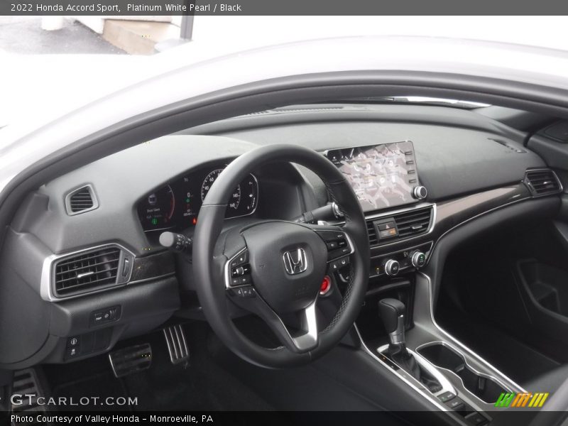 Platinum White Pearl / Black 2022 Honda Accord Sport