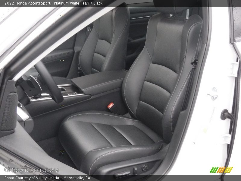 Platinum White Pearl / Black 2022 Honda Accord Sport