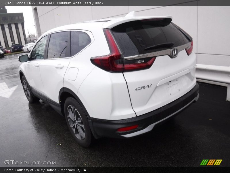Platinum White Pearl / Black 2022 Honda CR-V EX-L AWD