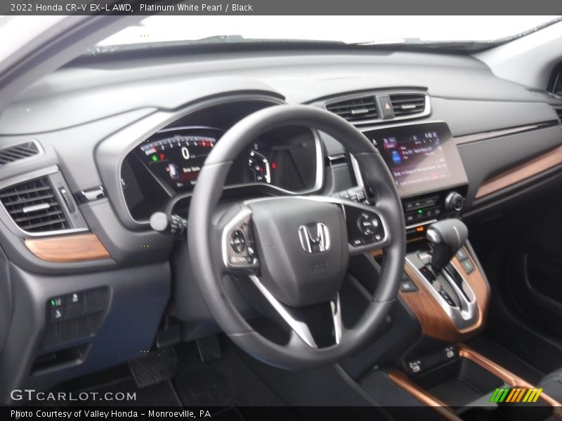 Platinum White Pearl / Black 2022 Honda CR-V EX-L AWD