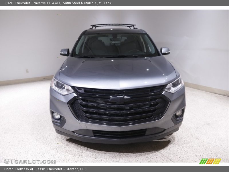 Satin Steel Metallic / Jet Black 2020 Chevrolet Traverse LT AWD