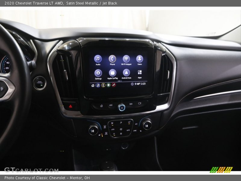 Satin Steel Metallic / Jet Black 2020 Chevrolet Traverse LT AWD
