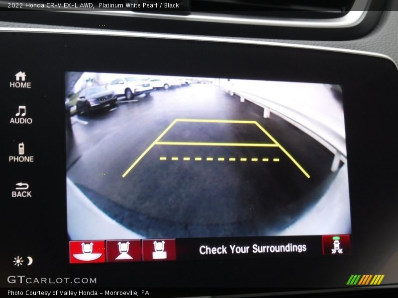 Platinum White Pearl / Black 2022 Honda CR-V EX-L AWD