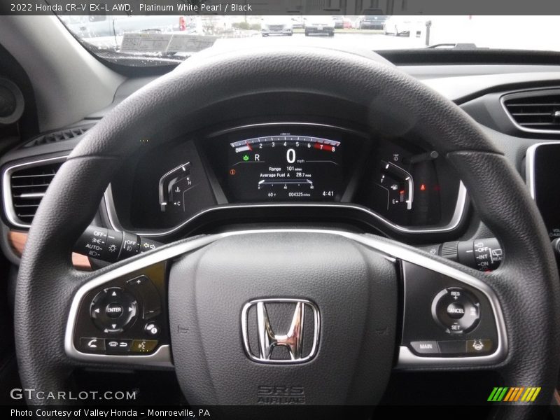 Platinum White Pearl / Black 2022 Honda CR-V EX-L AWD