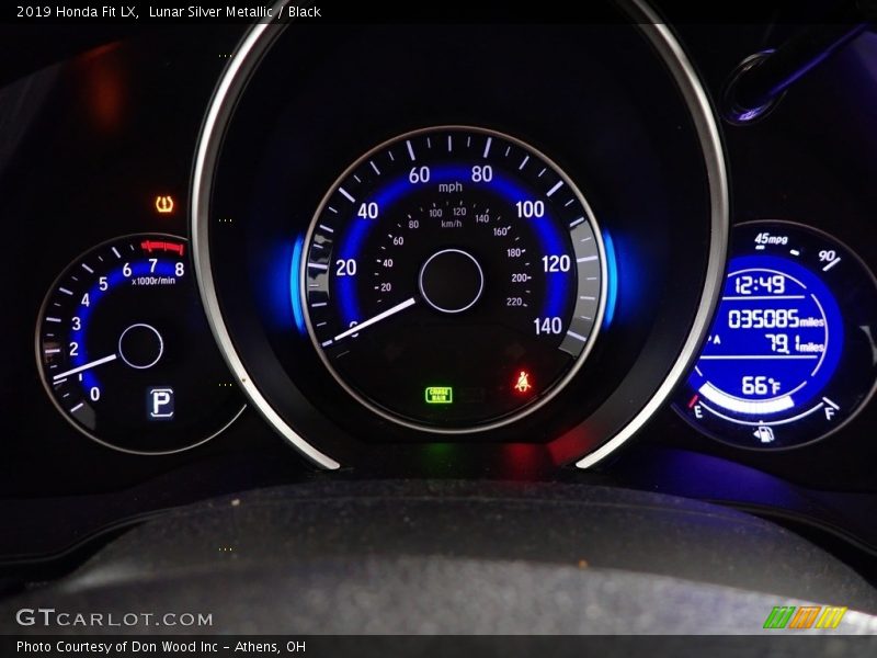 Lunar Silver Metallic / Black 2019 Honda Fit LX