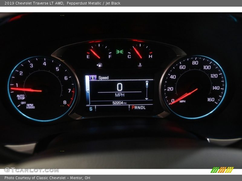 Pepperdust Metallic / Jet Black 2019 Chevrolet Traverse LT AWD