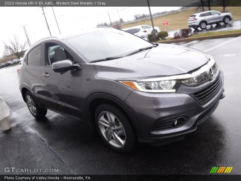 Modern Steel Metallic / Gray 2020 Honda HR-V EX AWD