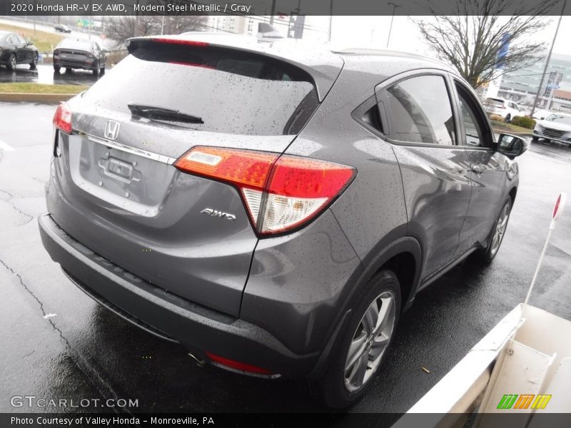 Modern Steel Metallic / Gray 2020 Honda HR-V EX AWD