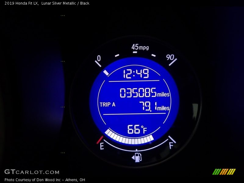 Lunar Silver Metallic / Black 2019 Honda Fit LX
