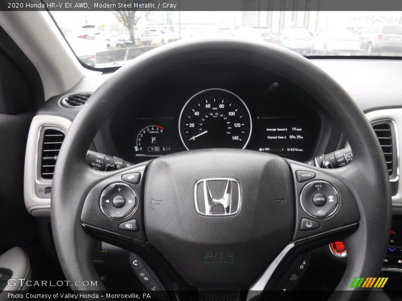 Modern Steel Metallic / Gray 2020 Honda HR-V EX AWD