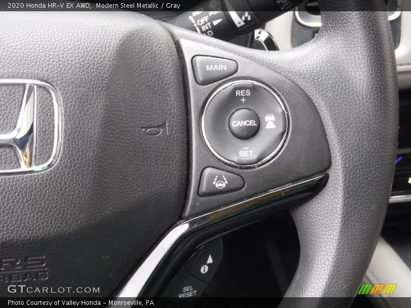 Modern Steel Metallic / Gray 2020 Honda HR-V EX AWD