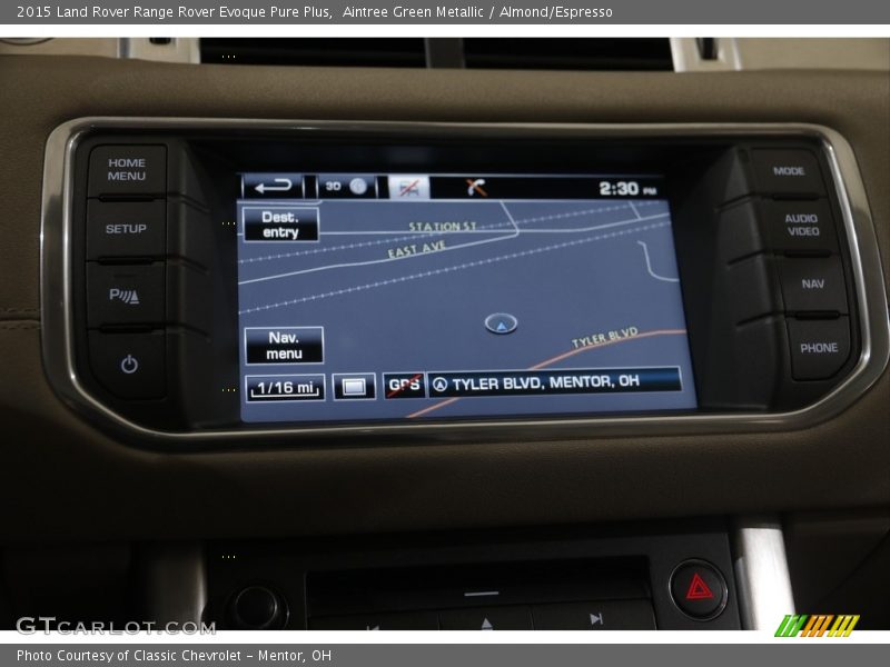 Navigation of 2015 Range Rover Evoque Pure Plus