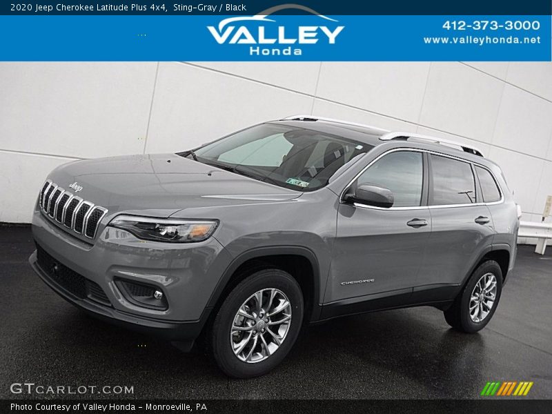 Sting-Gray / Black 2020 Jeep Cherokee Latitude Plus 4x4