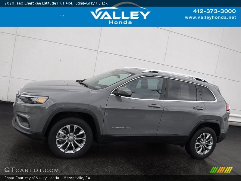 Sting-Gray / Black 2020 Jeep Cherokee Latitude Plus 4x4