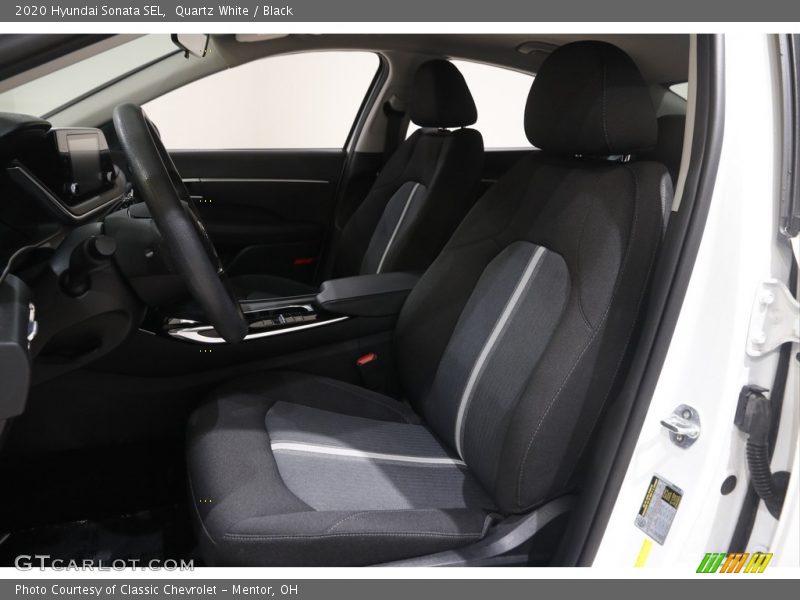 Quartz White / Black 2020 Hyundai Sonata SEL