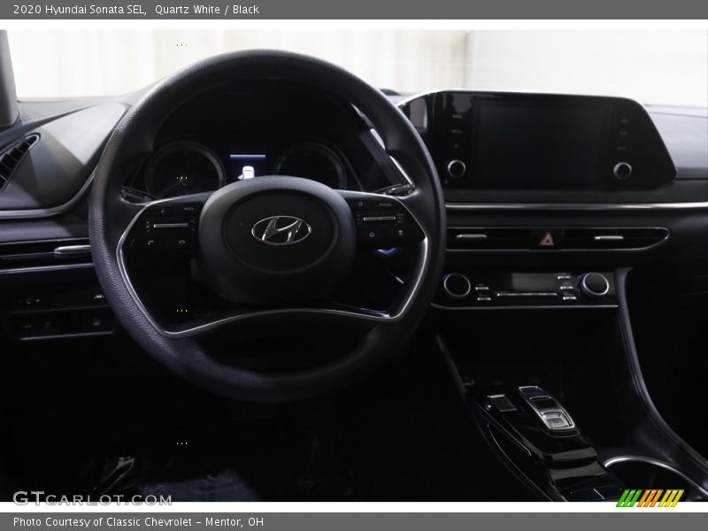 Quartz White / Black 2020 Hyundai Sonata SEL