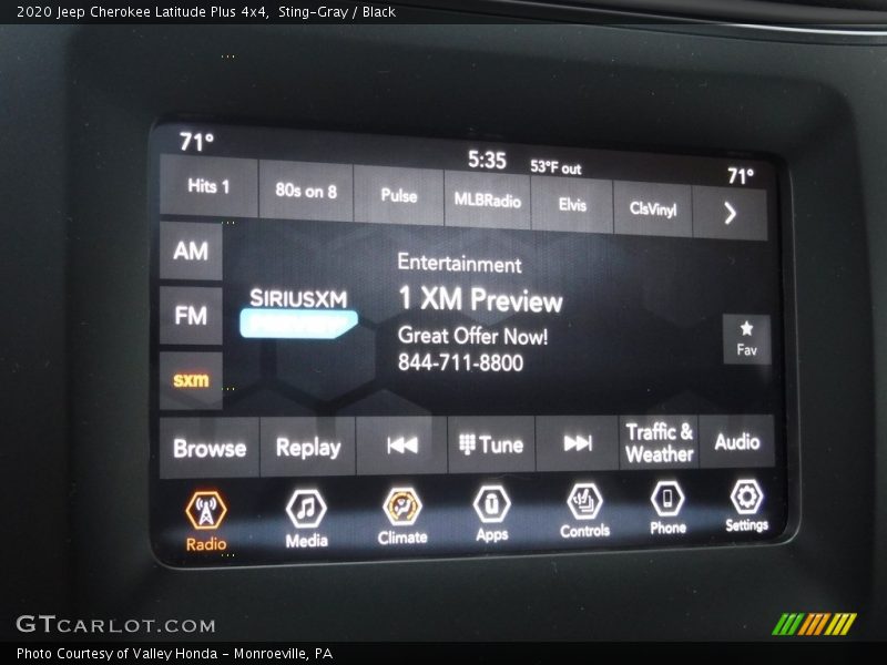 Sting-Gray / Black 2020 Jeep Cherokee Latitude Plus 4x4