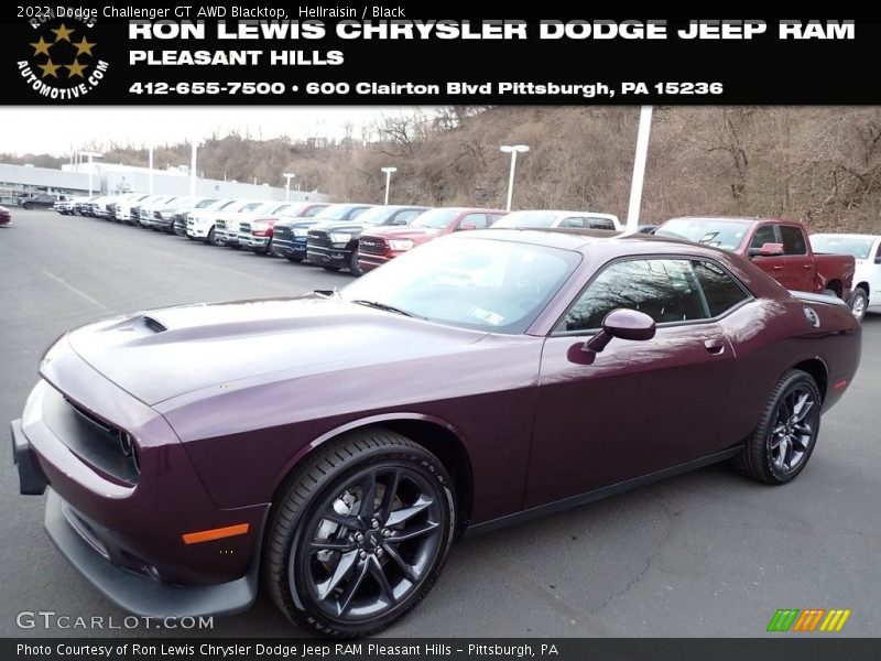 Hellraisin / Black 2022 Dodge Challenger GT AWD Blacktop