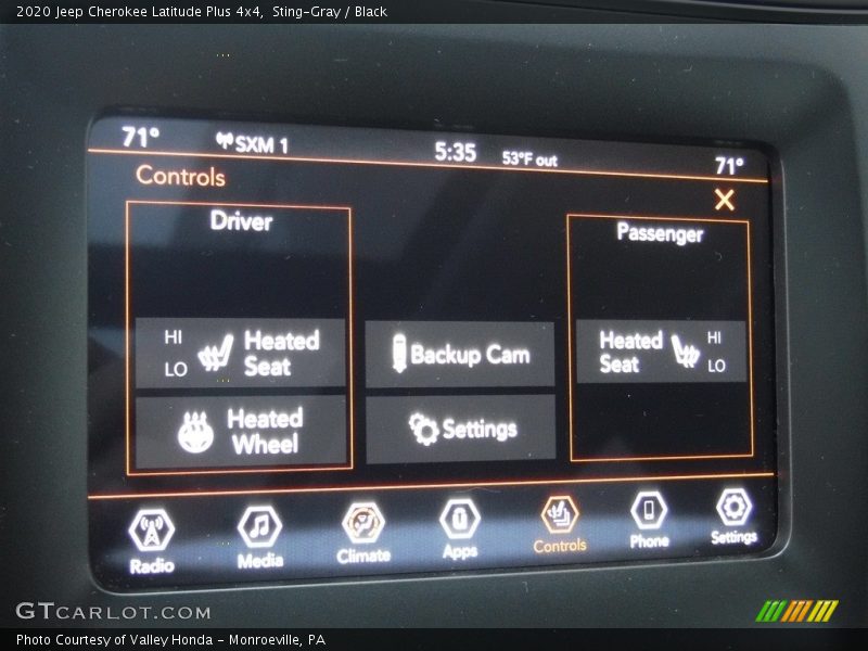 Sting-Gray / Black 2020 Jeep Cherokee Latitude Plus 4x4