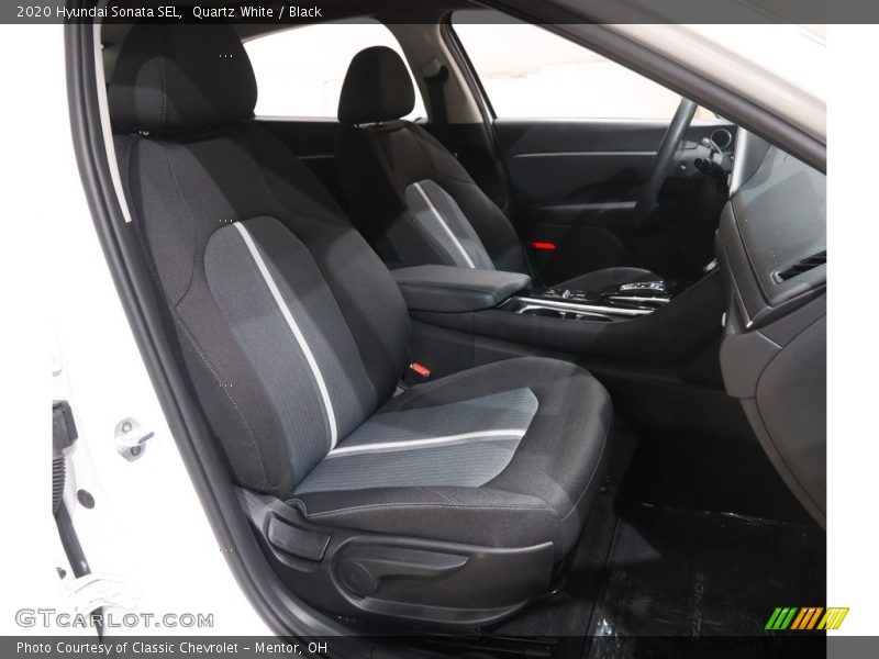 Quartz White / Black 2020 Hyundai Sonata SEL