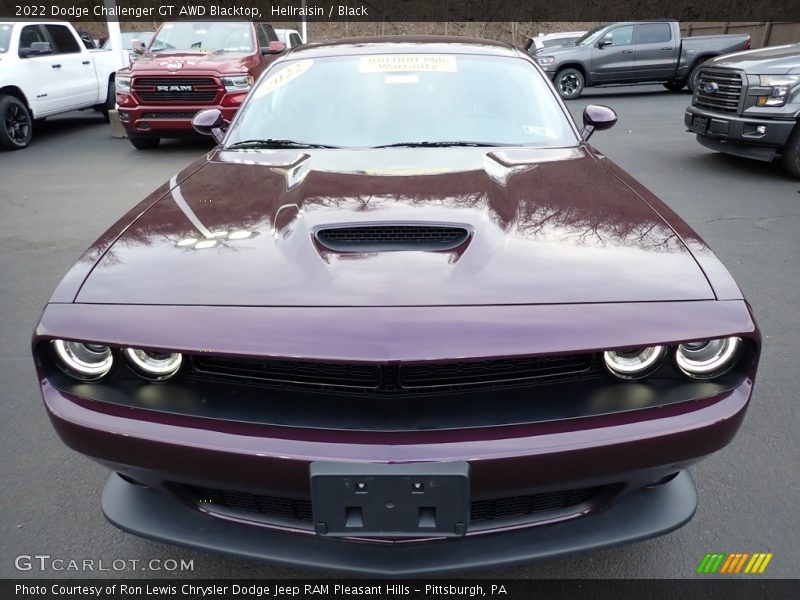 Hellraisin / Black 2022 Dodge Challenger GT AWD Blacktop