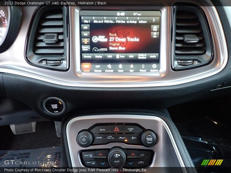 Controls of 2022 Challenger GT AWD Blacktop