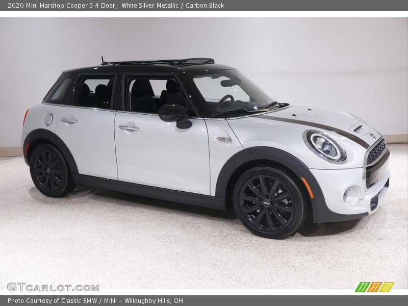 White Silver Metallic / Carbon Black 2020 Mini Hardtop Cooper S 4 Door