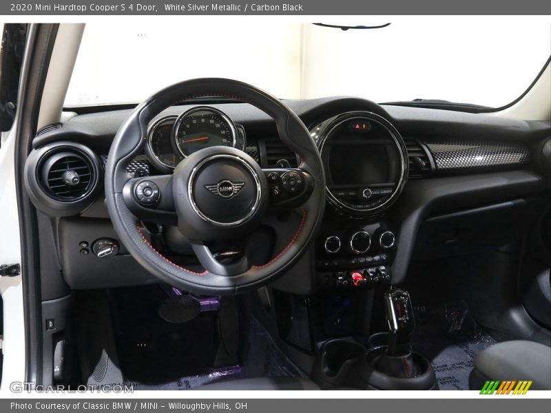 White Silver Metallic / Carbon Black 2020 Mini Hardtop Cooper S 4 Door
