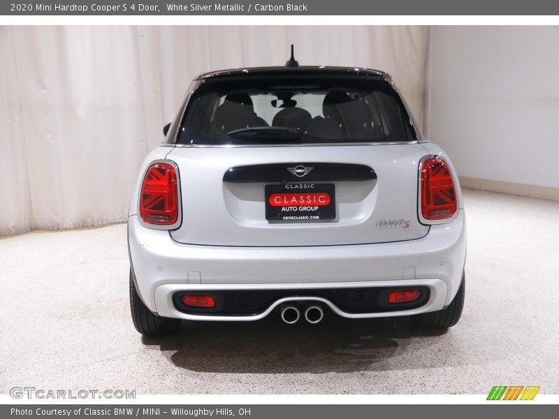 White Silver Metallic / Carbon Black 2020 Mini Hardtop Cooper S 4 Door
