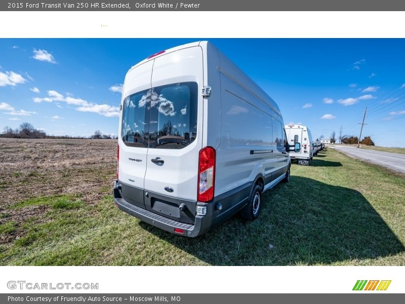 Oxford White / Pewter 2015 Ford Transit Van 250 HR Extended