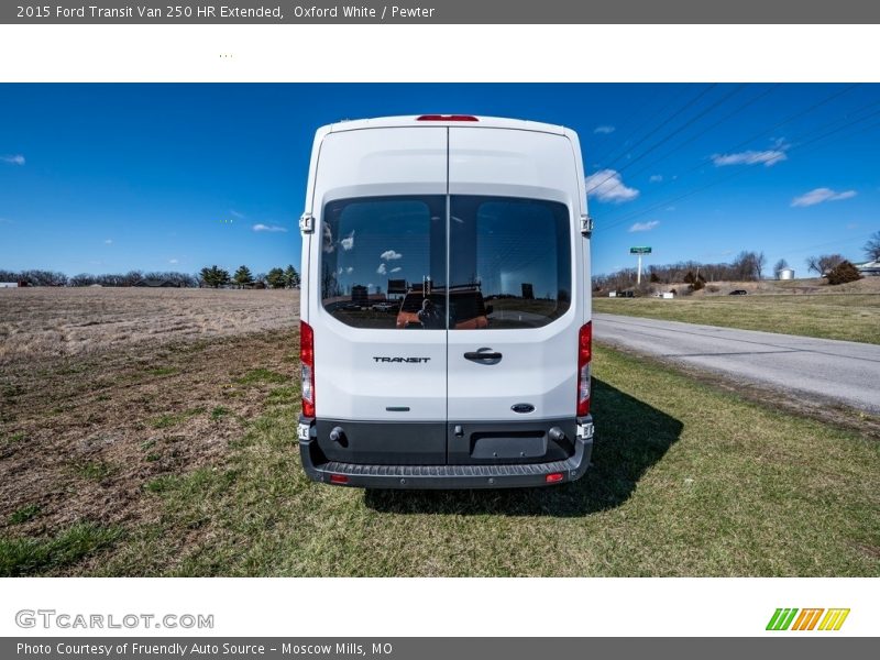 Oxford White / Pewter 2015 Ford Transit Van 250 HR Extended