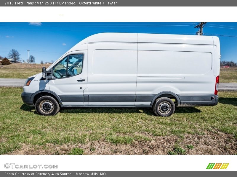 Oxford White / Pewter 2015 Ford Transit Van 250 HR Extended