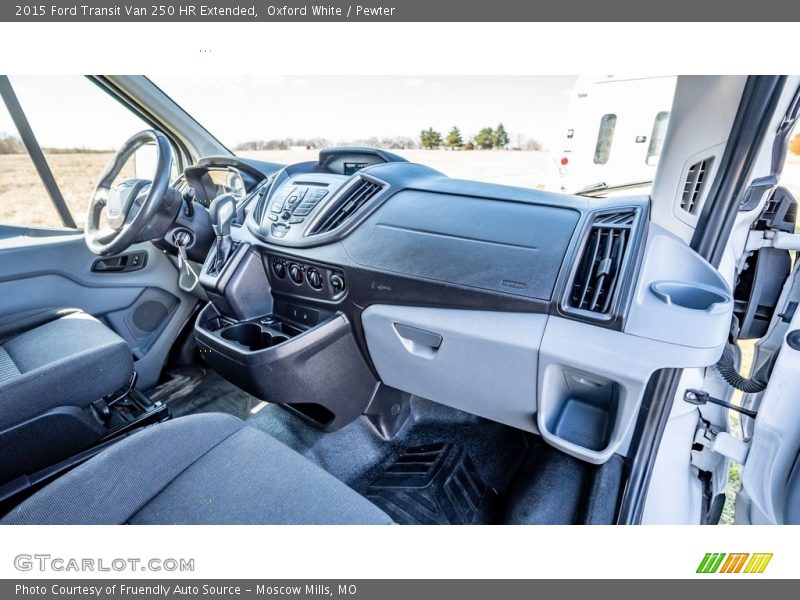 Oxford White / Pewter 2015 Ford Transit Van 250 HR Extended