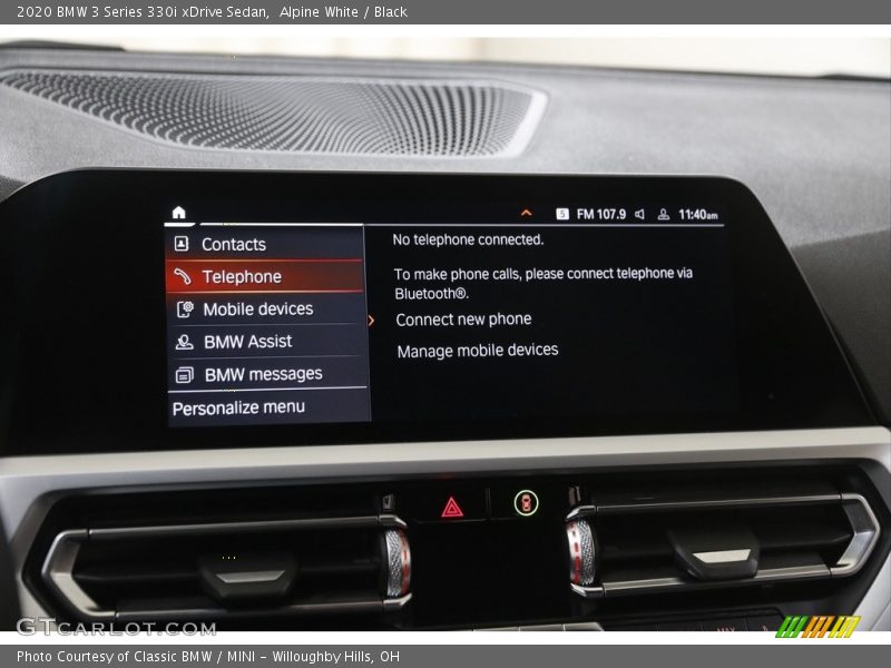 Alpine White / Black 2020 BMW 3 Series 330i xDrive Sedan