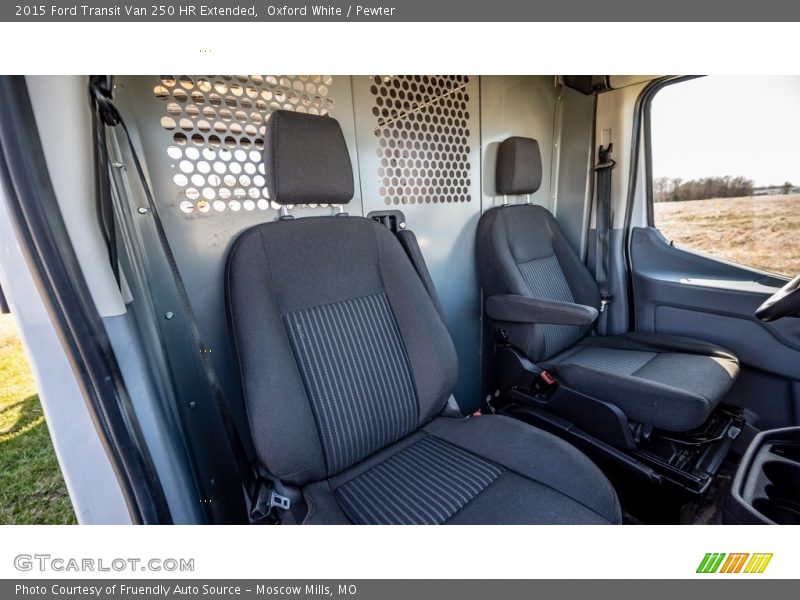 Oxford White / Pewter 2015 Ford Transit Van 250 HR Extended