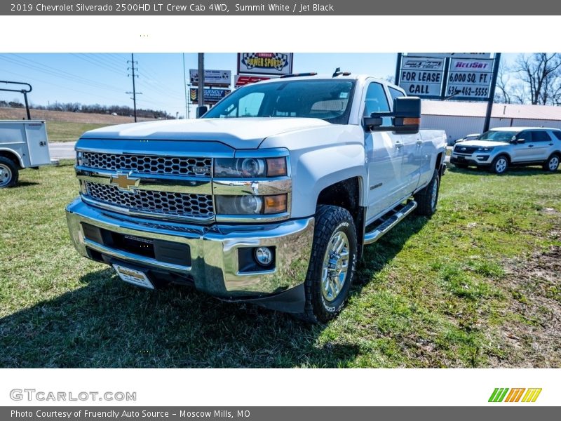 Summit White / Jet Black 2019 Chevrolet Silverado 2500HD LT Crew Cab 4WD