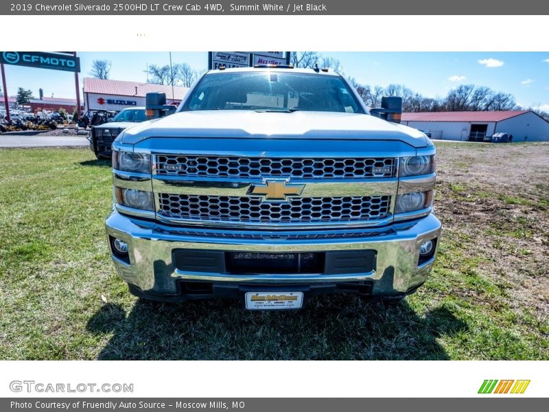 Summit White / Jet Black 2019 Chevrolet Silverado 2500HD LT Crew Cab 4WD